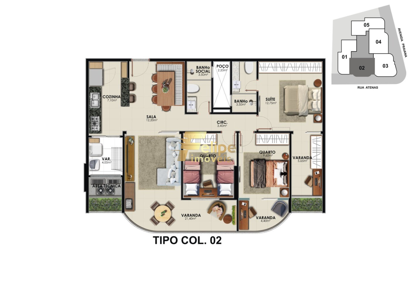 Apartamento, 3 quartos, 106 m² - Foto 7