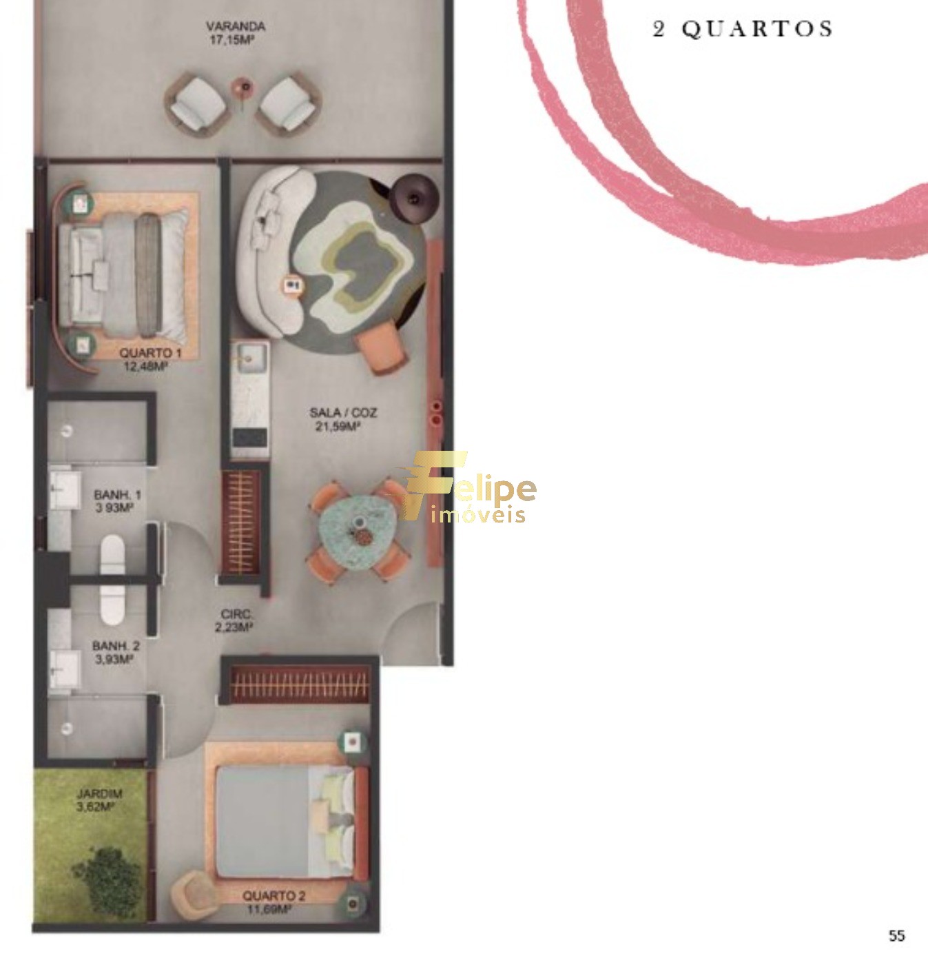 Apartamento, 2 quartos, 80 m² - Foto 11