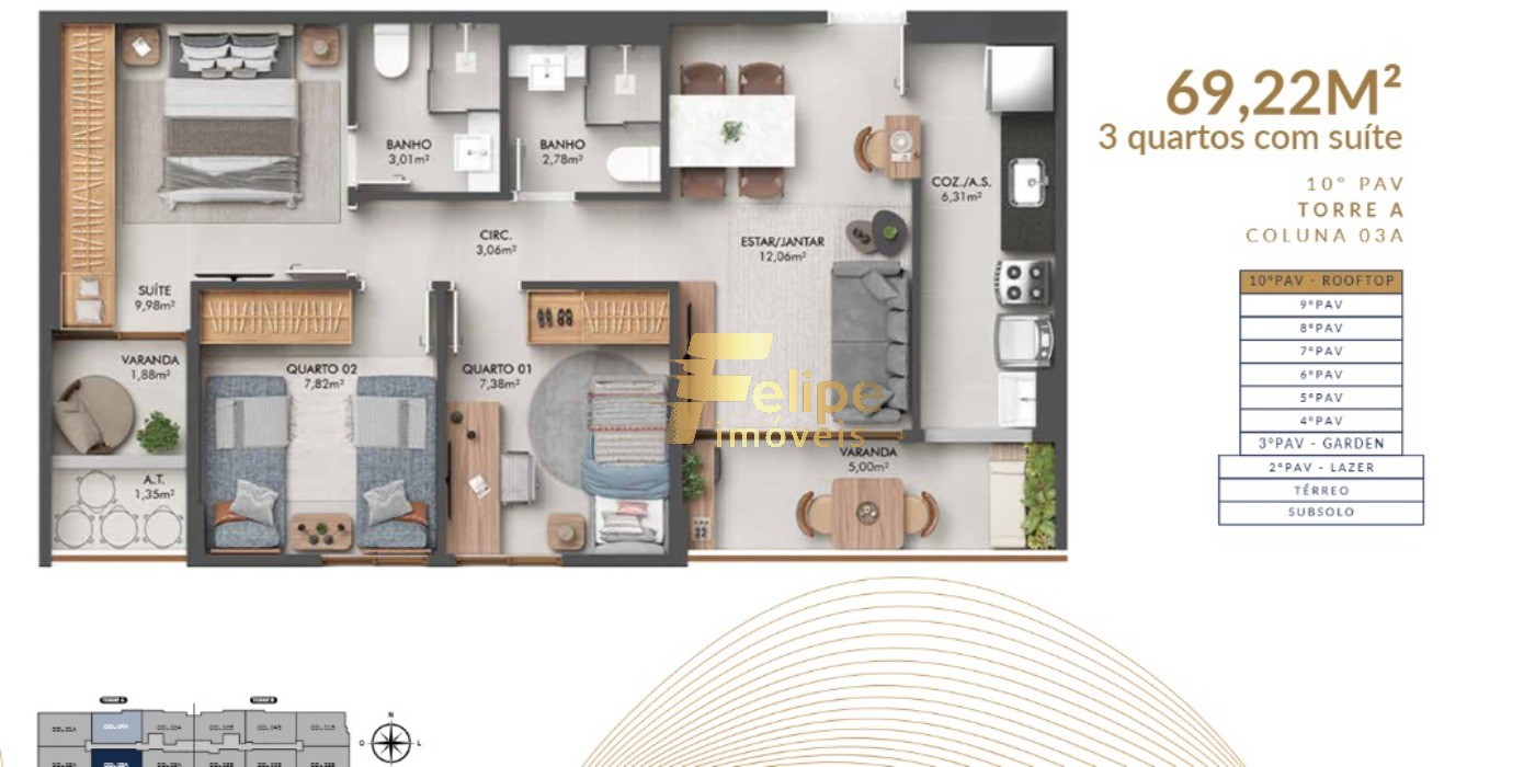 Apartamento, 3 quartos, 75 m² - Foto 17