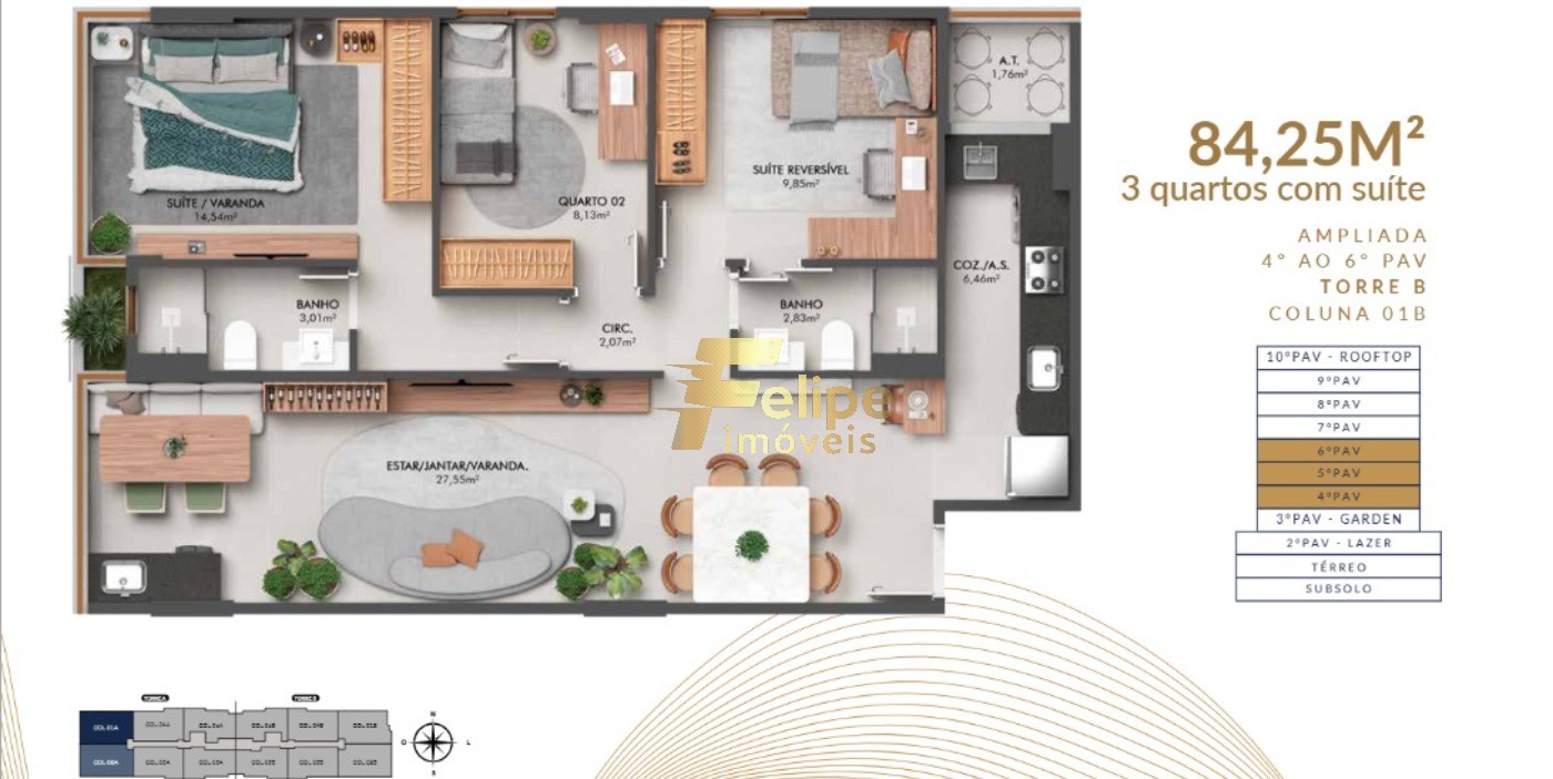 Apartamento, 3 quartos, 75 m² - Foto 22