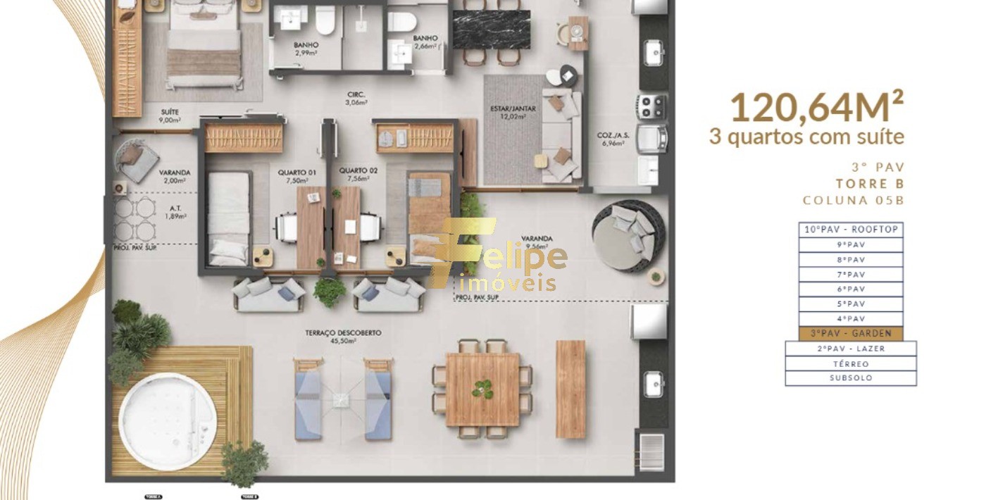 Apartamento, 3 quartos, 121 m² - Foto 7