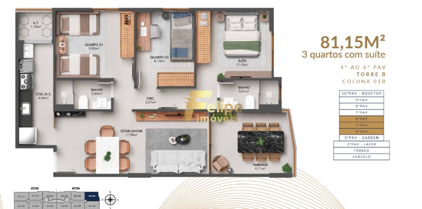 Apartamento, 3 quartos, 75 m² - Foto 21