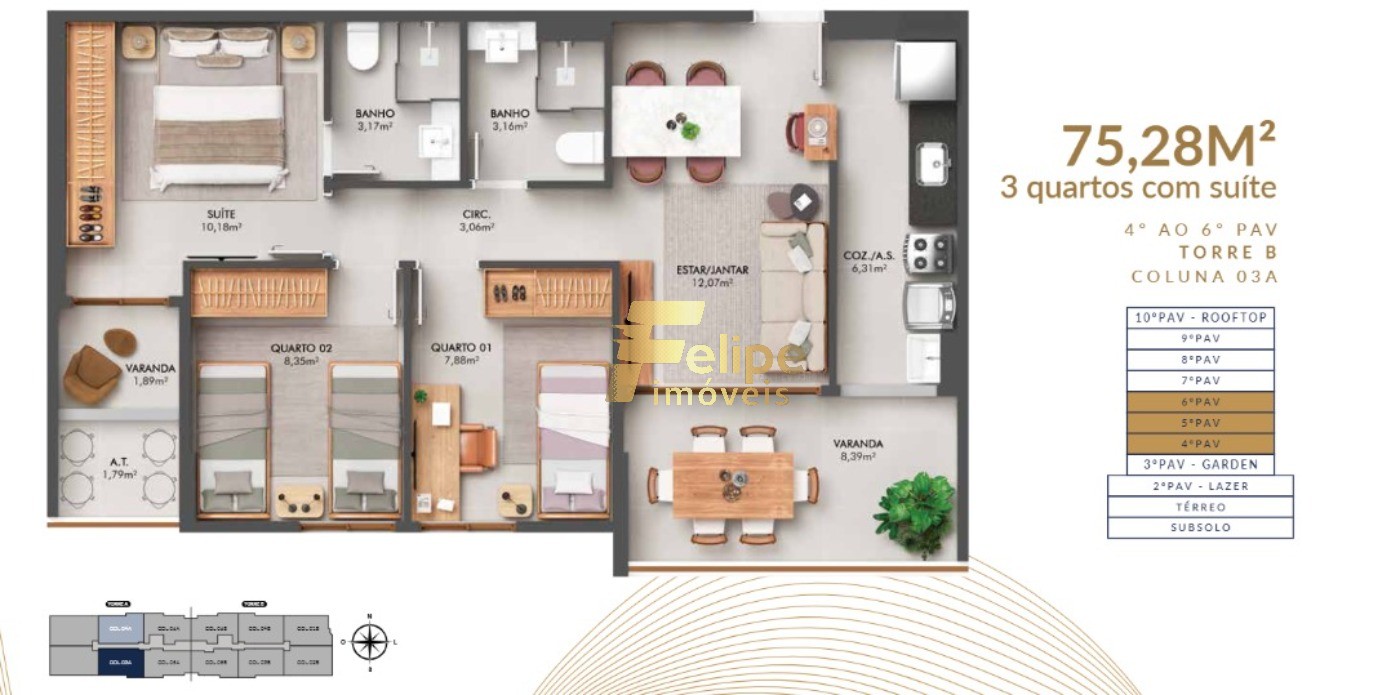 Apartamento, 3 quartos, 121 m² - Foto 20