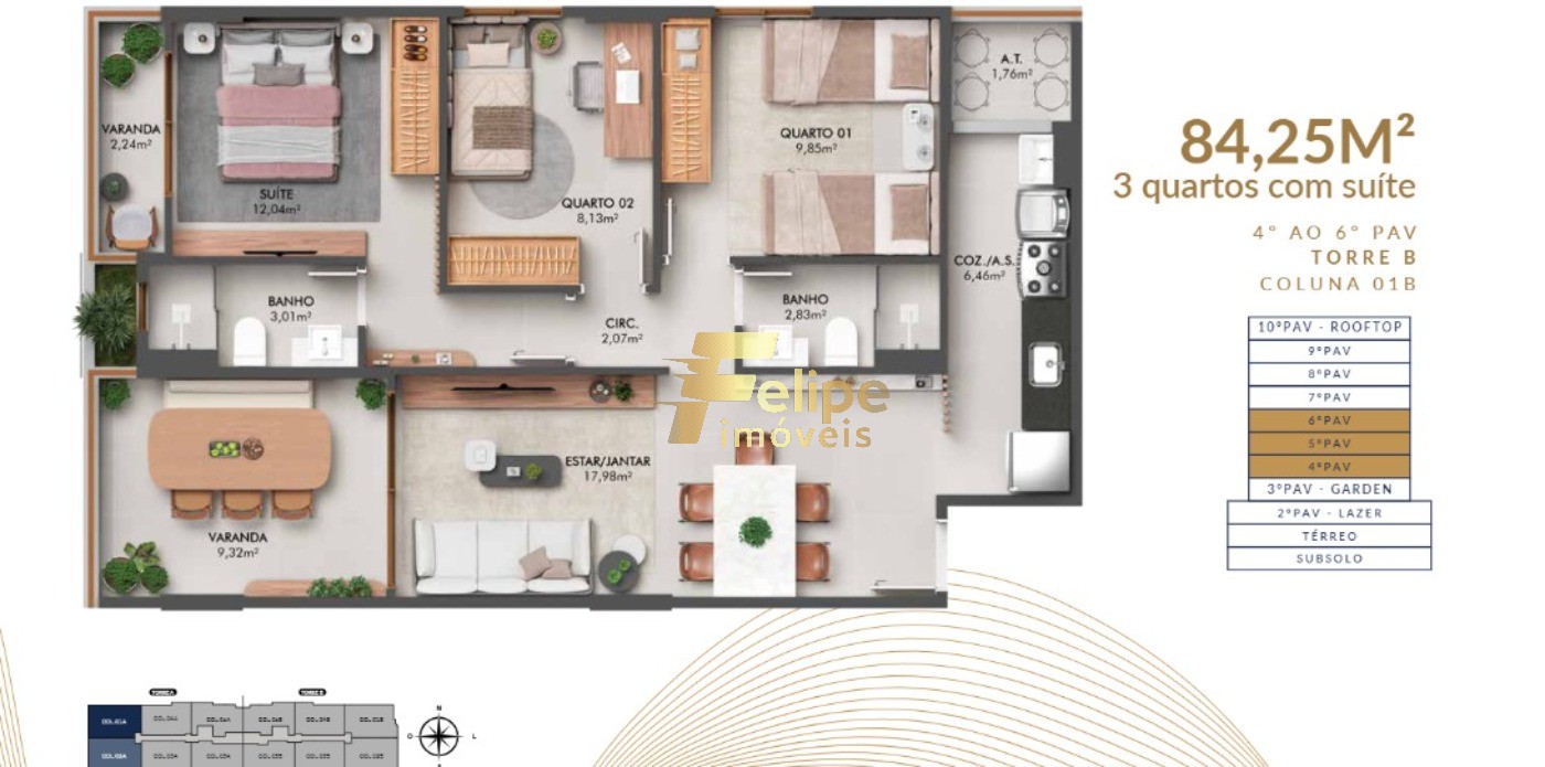 Apartamento, 3 quartos, 75 m² - Foto 23