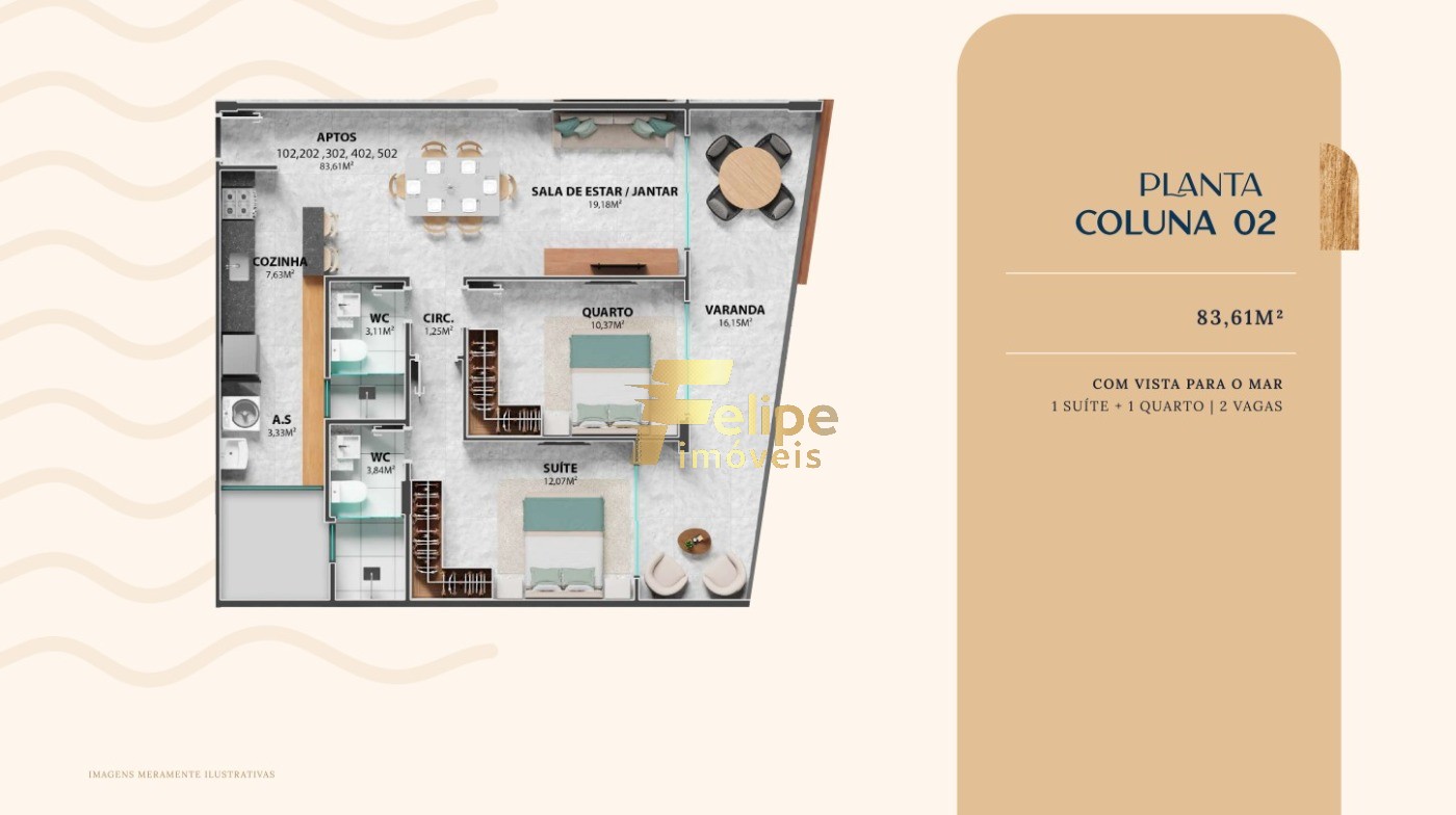 Apartamento, 2 quartos, 70 m² - Foto 21
