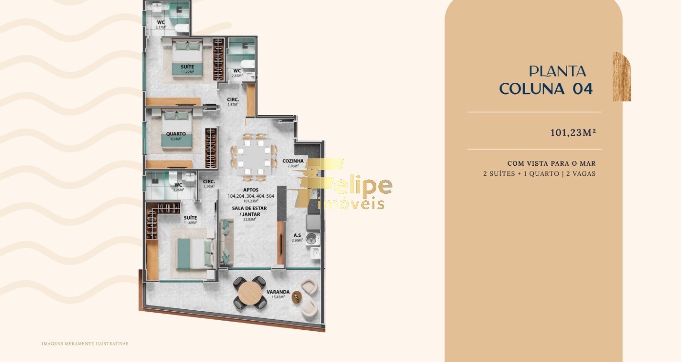 Apartamento, 3 quartos, 116 m² - Foto 19