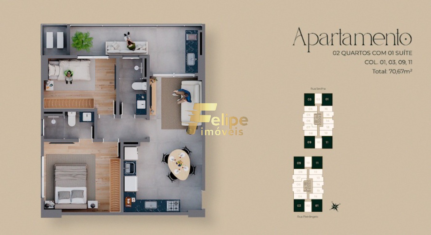 Apartamento, 2 quartos, 70 m² - Foto 11