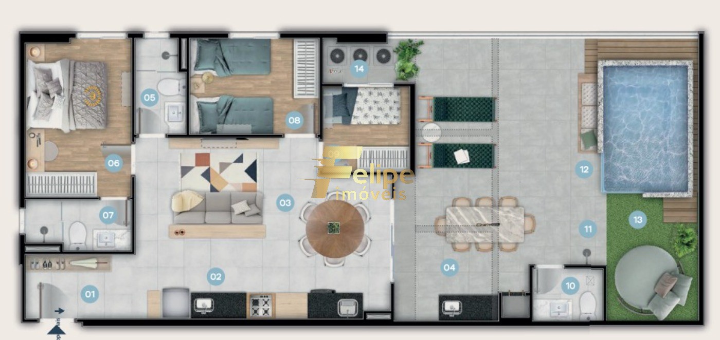 Apartamento, 2 quartos, 60 m² - Foto 17