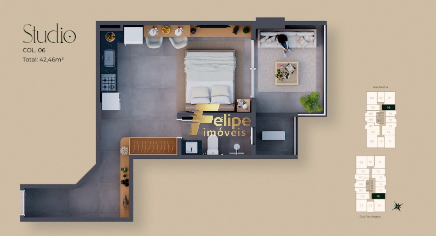 Apartamento, 1 quarto, 37 m² - Foto 5