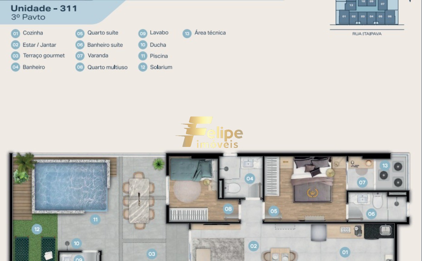 Apartamento, 2 quartos, 60 m² - Foto 23