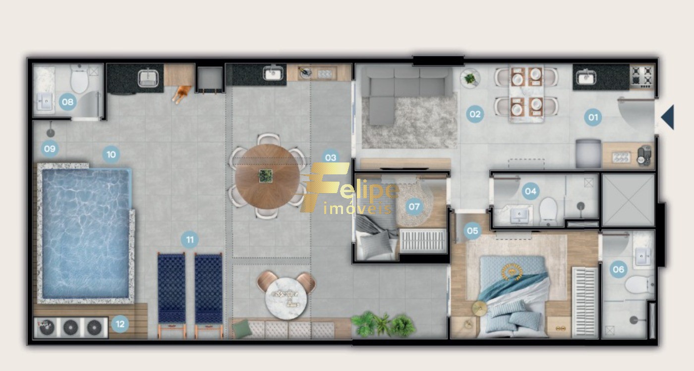 Apartamento, 2 quartos, 60 m² - Foto 22