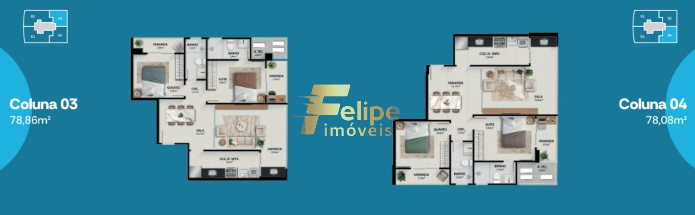 Apartamento, 2 quartos, 78 m² - Foto 17