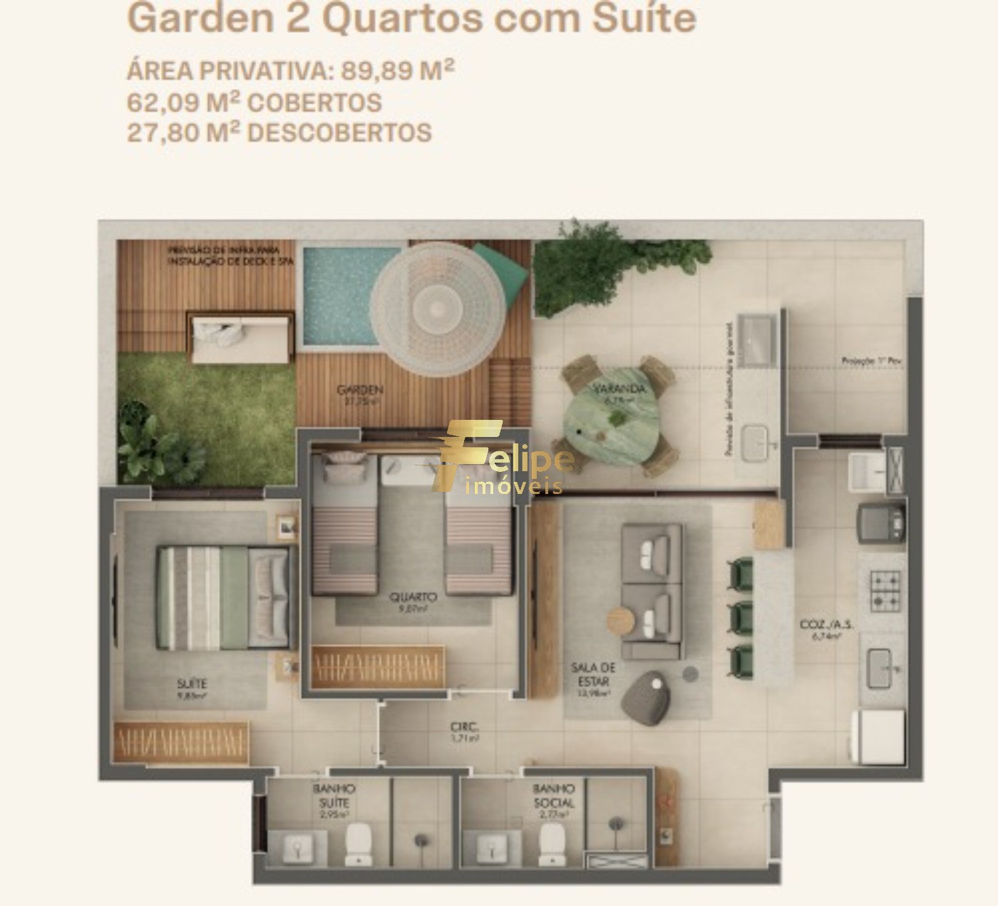 Apartamento, 1 quarto, 37 m² - Foto 7