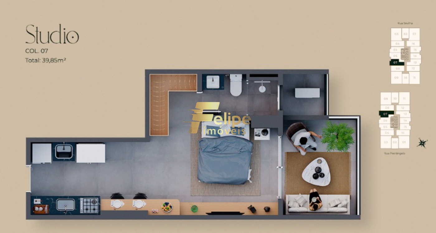 Apartamento, 1 quarto, 36 m² - Foto 4