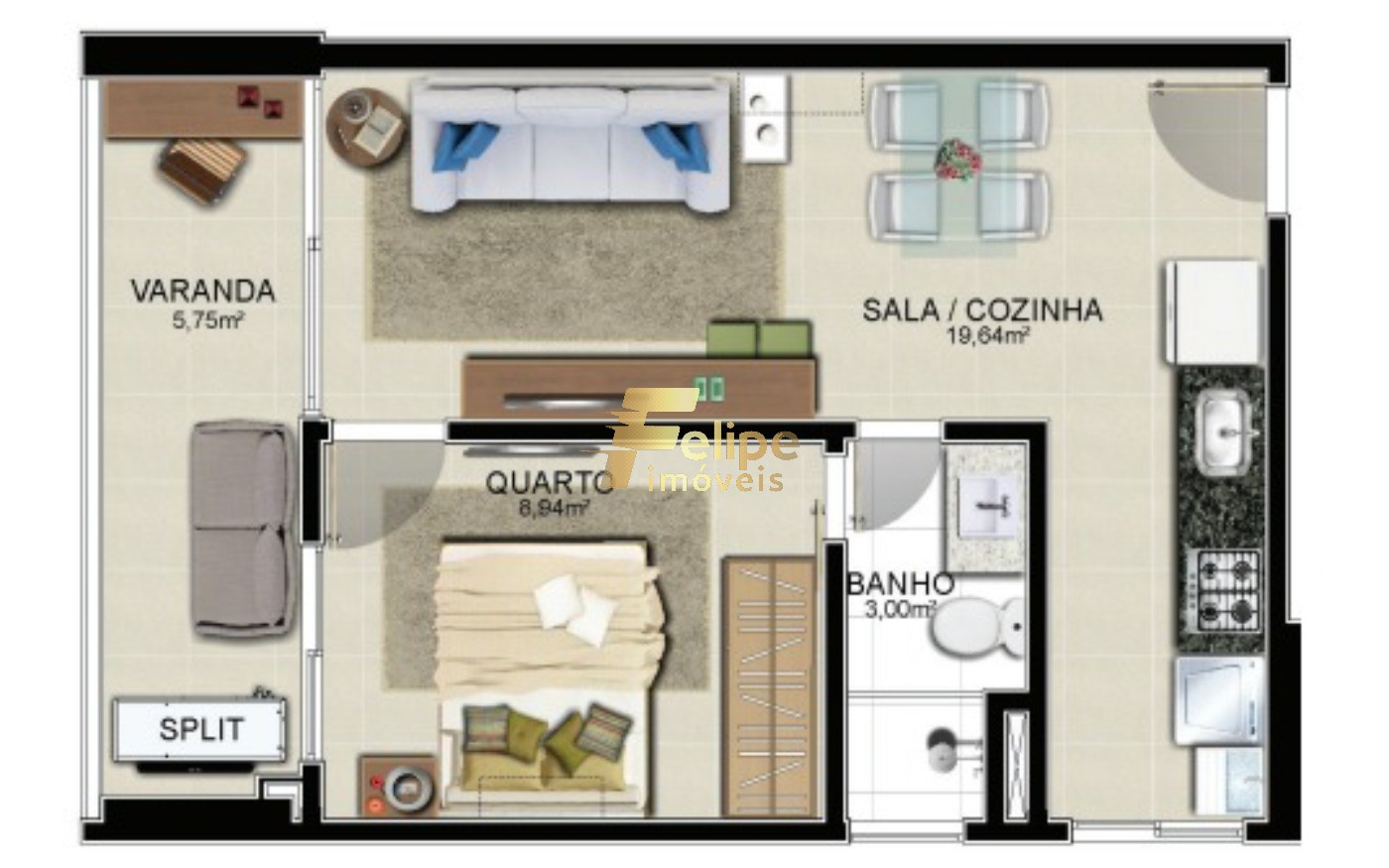 Apartamento, 1 quarto, 44 m² - Foto 14