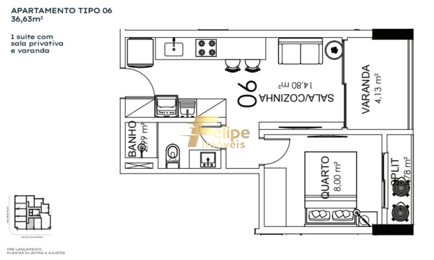 Cobertura, 2 quartos, 85 m² - Foto 22