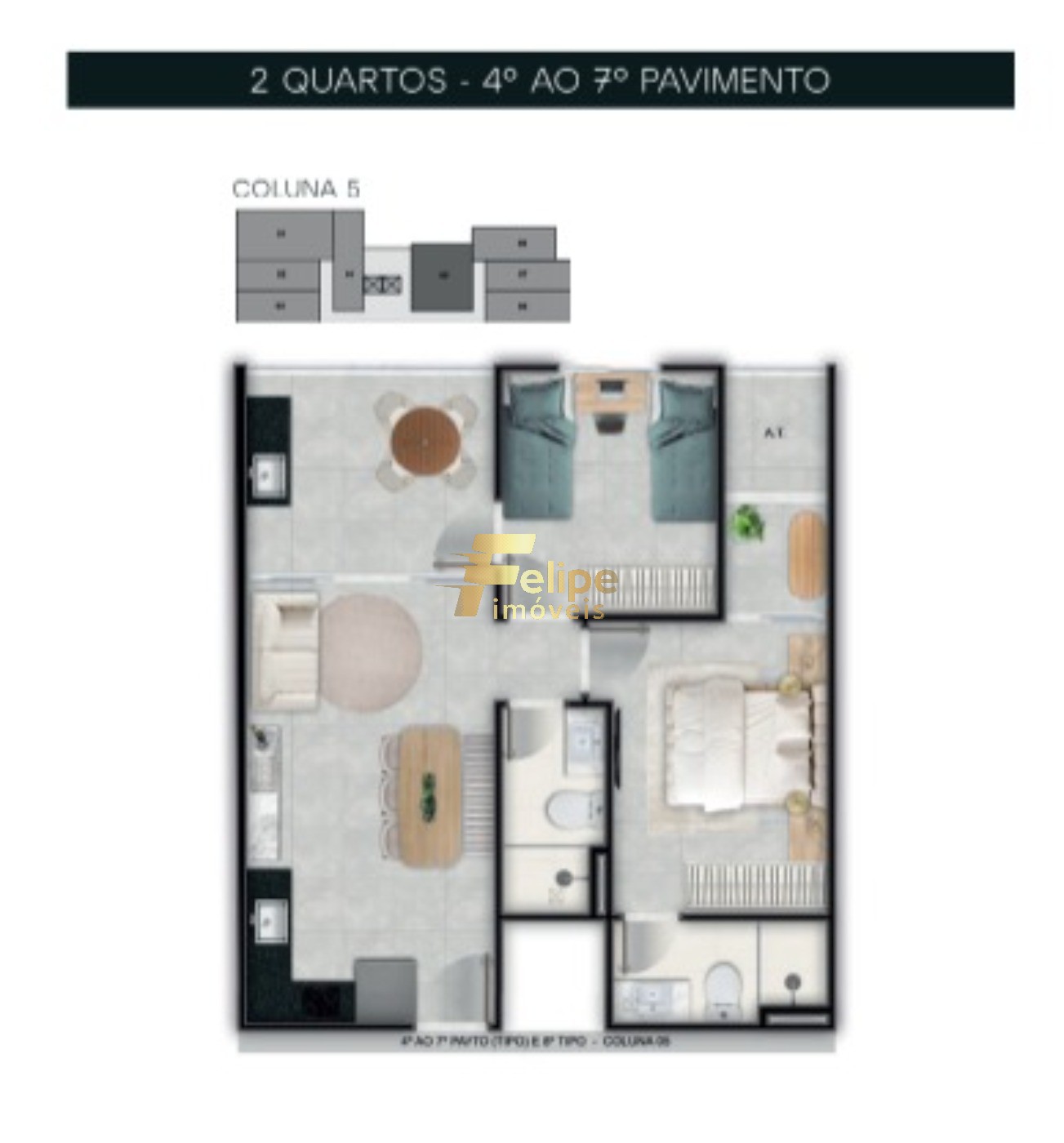 Apartamento, 2 quartos, 48 m² - Foto 9