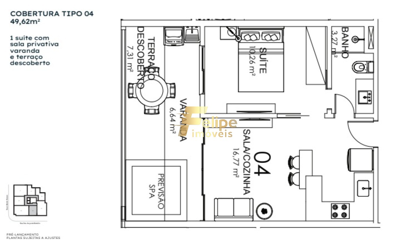 Cobertura, 2 quartos, 85 m² - Foto 5