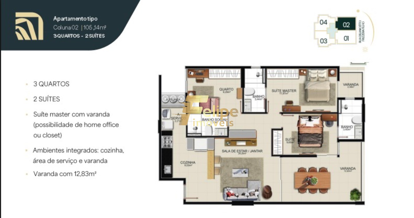 Apartamento, 3 quartos, 89 m² - Foto 12