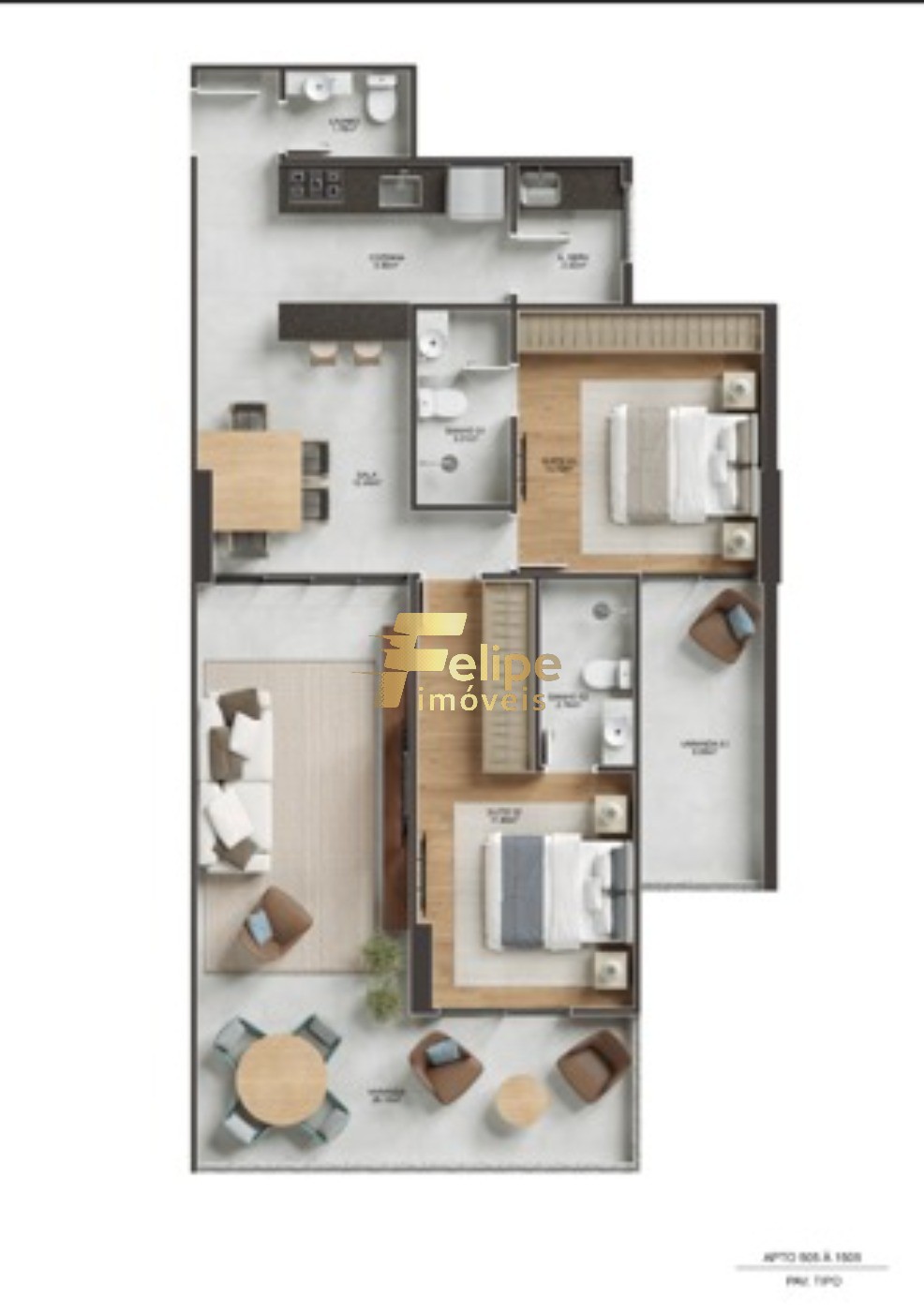 Apartamento, 1 quarto, 42 m² - Foto 5