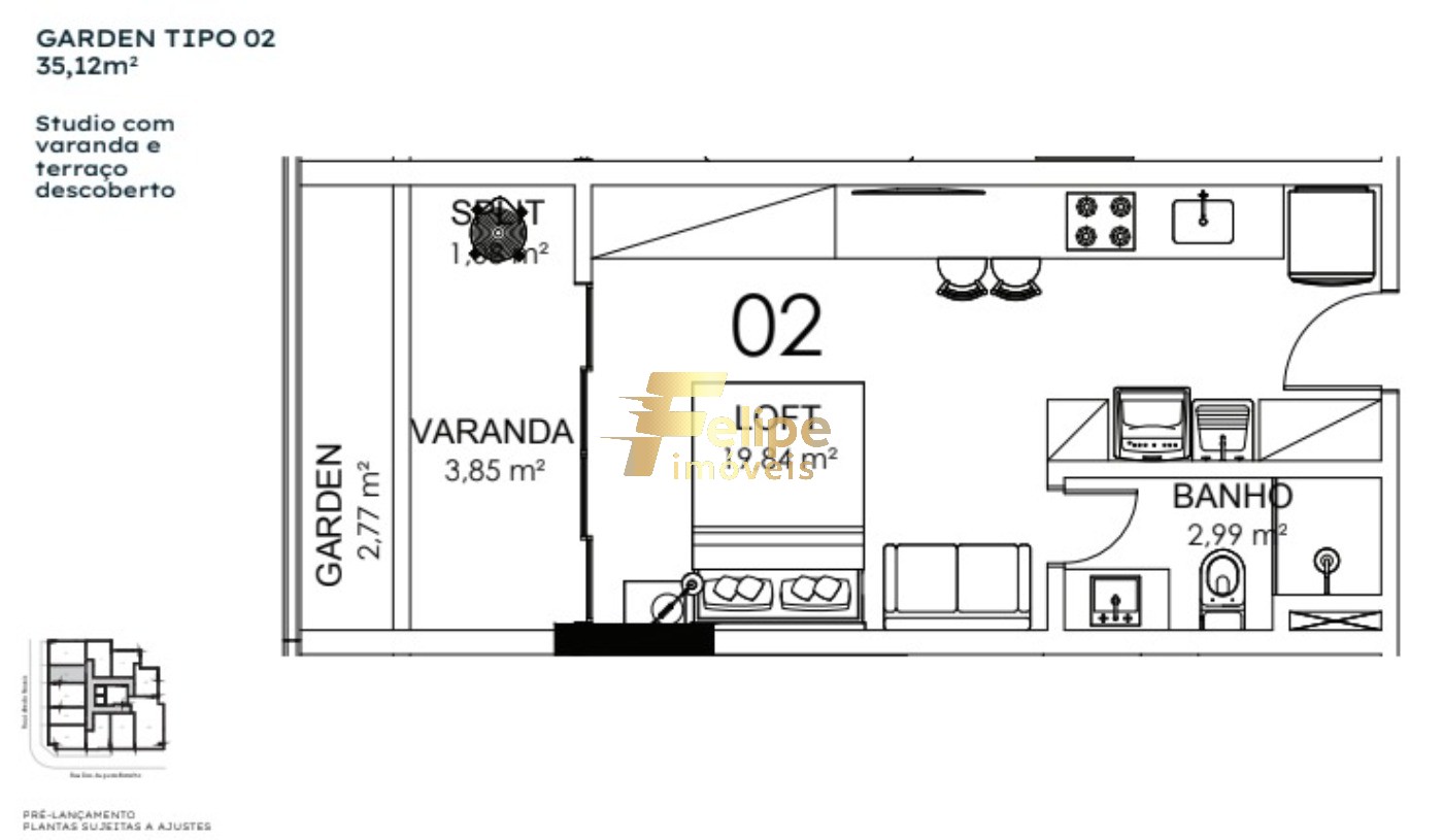 Cobertura, 2 quartos, 85 m² - Foto 14