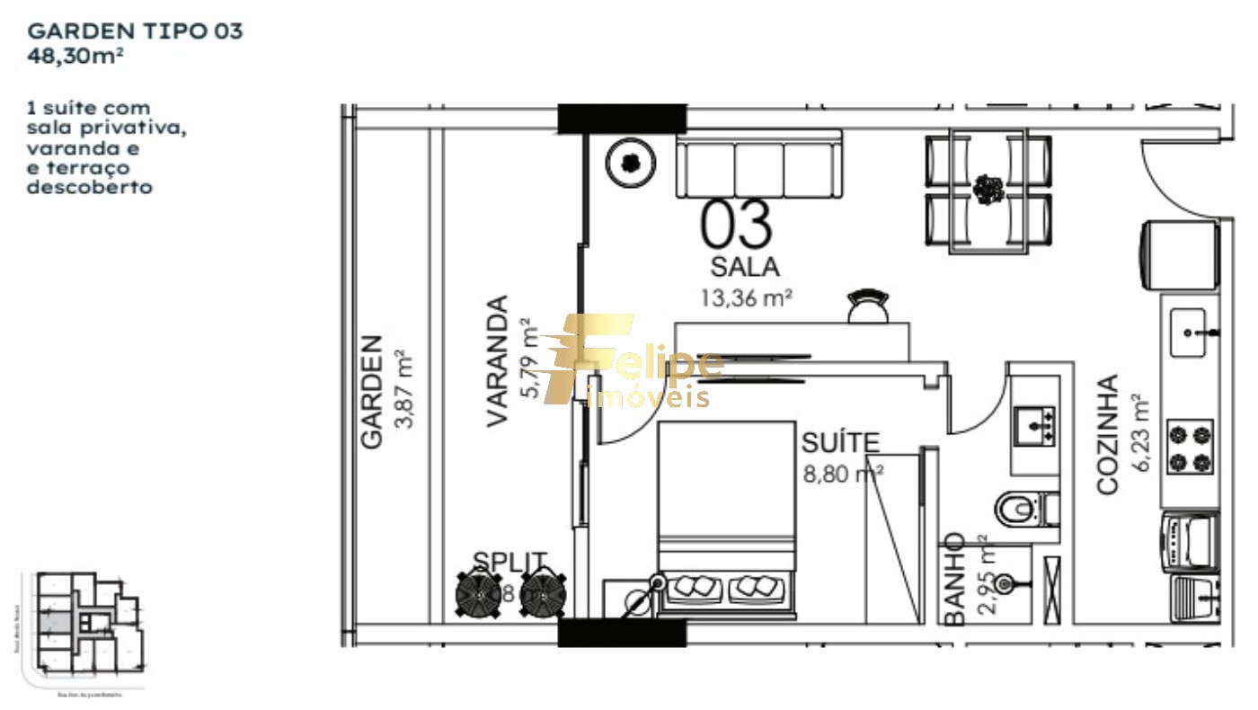 Cobertura, 2 quartos, 85 m² - Foto 13