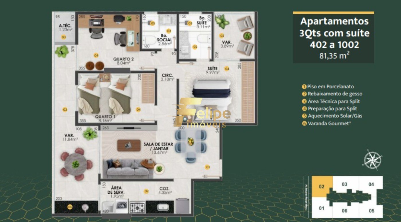 Apartamento, 3 quartos, 149 m² - Foto 6