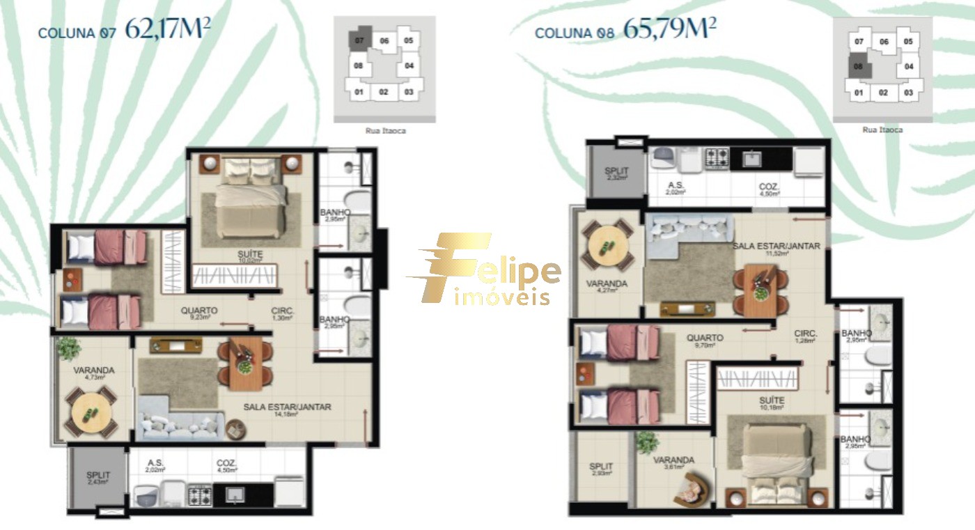 Apartamento, 2 quartos, 60 m² - Foto 2