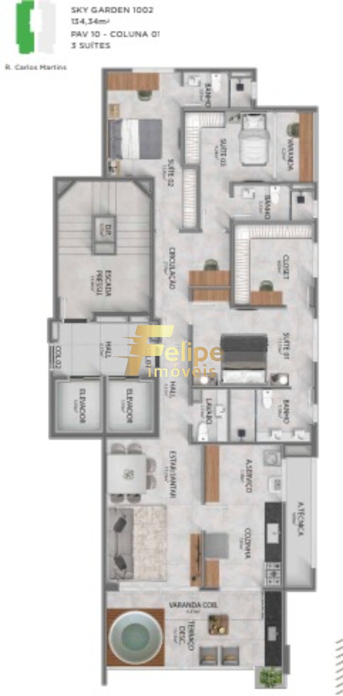 Apartamento, 4 quartos, 138 m² - Foto 23