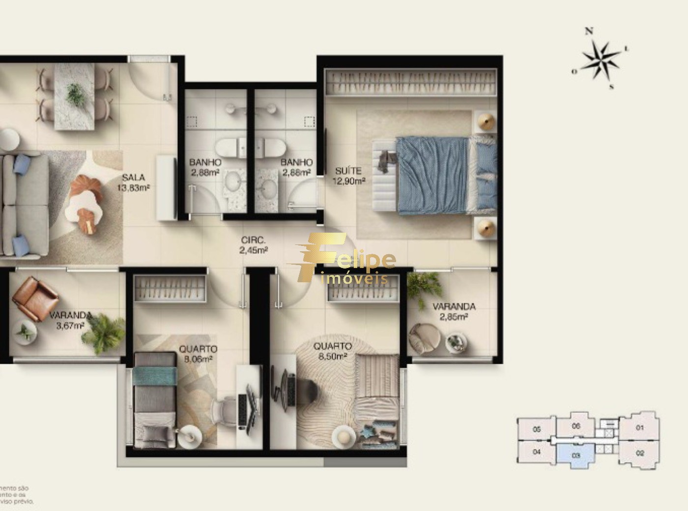Apartamento, 3 quartos, 75 m² - Foto 26