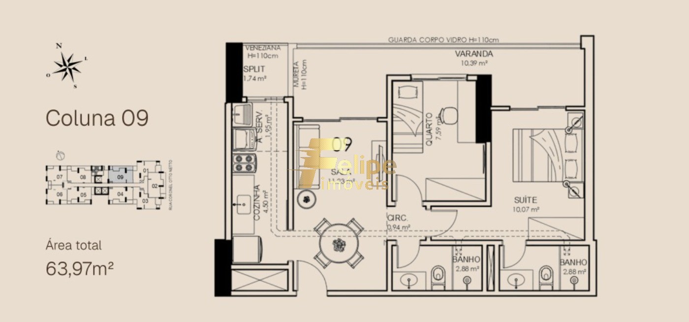Apartamento, 2 quartos, 56 m² - Foto 18