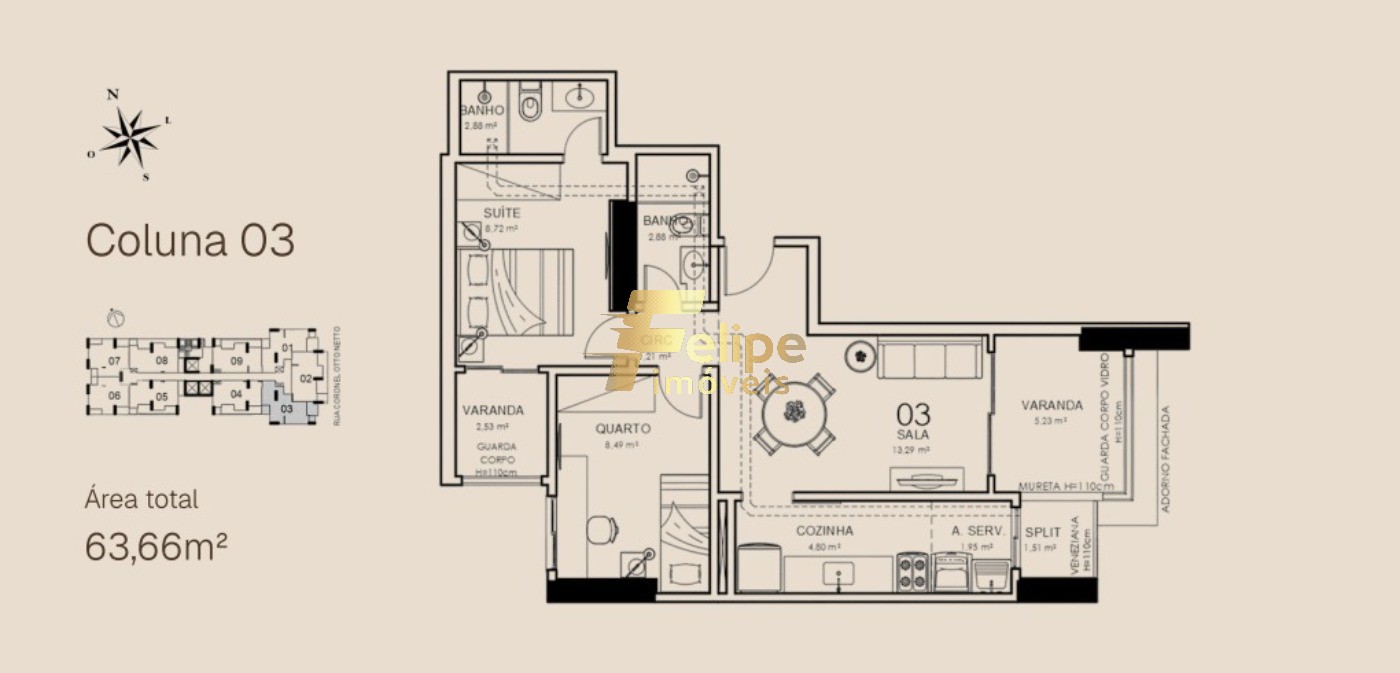 Apartamento, 2 quartos, 56 m² - Foto 24