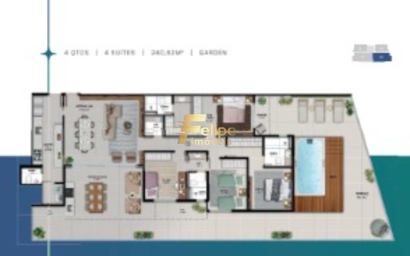 Apartamento, 3 quartos, 219 m² - Foto 2