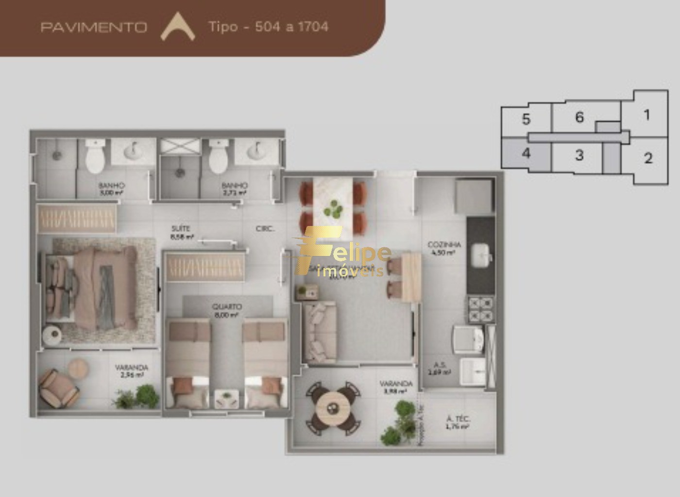 Apartamento, 2 quartos, 54 m² - Foto 13