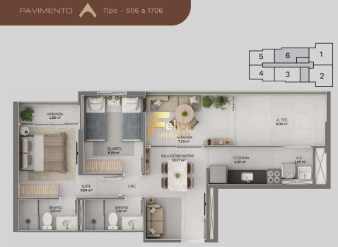 Apartamento, 3 quartos, 71 m² - Foto 11