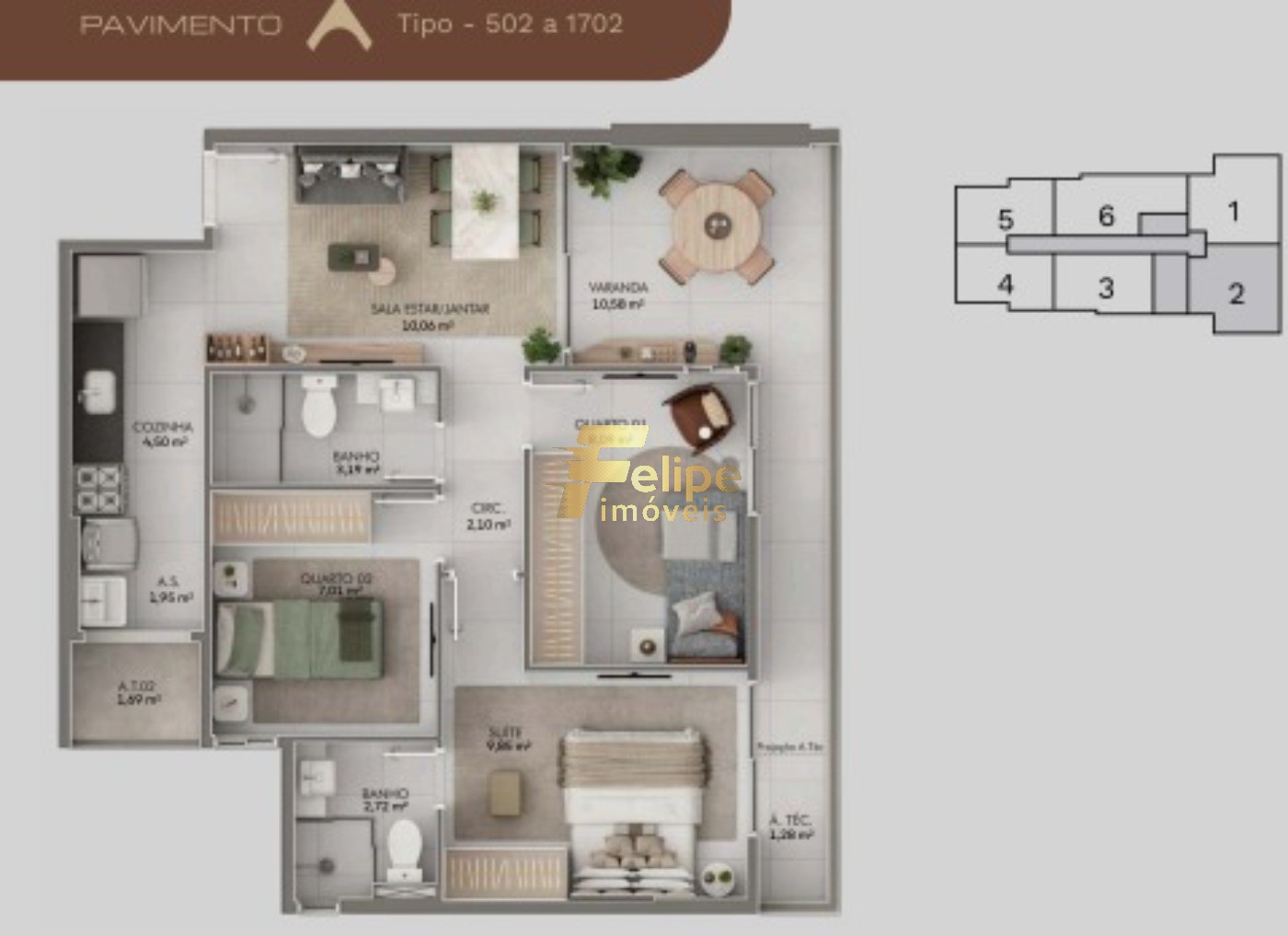 Apartamento, 3 quartos, 71 m² - Foto 15