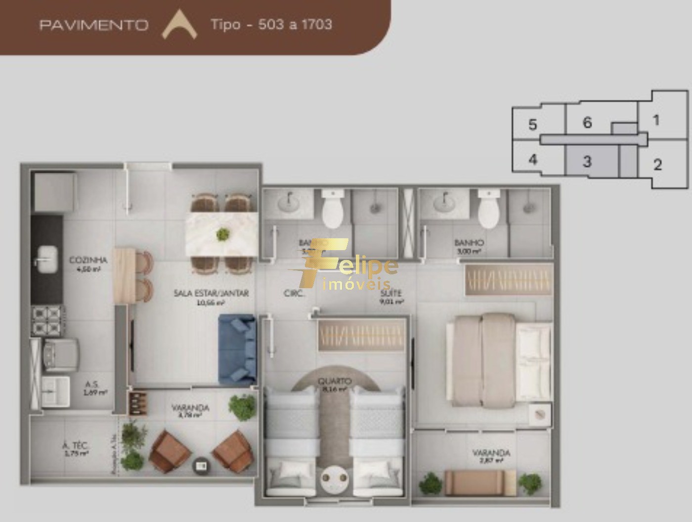 Apartamento, 2 quartos, 54 m² - Foto 14