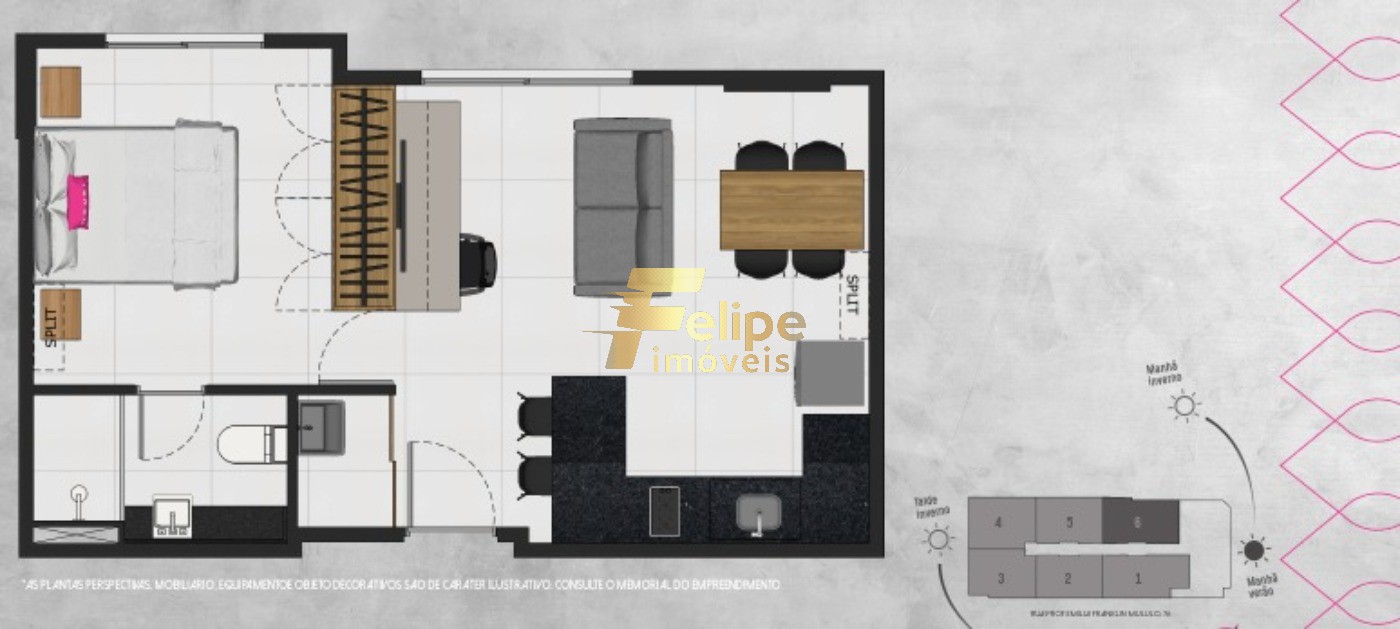 Apartamento, 1 quarto, 39 m² - Foto 3