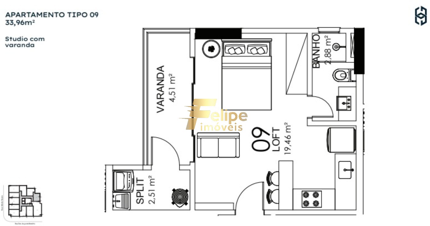 Apartamento, 1 quarto, 42 m² - Foto 18