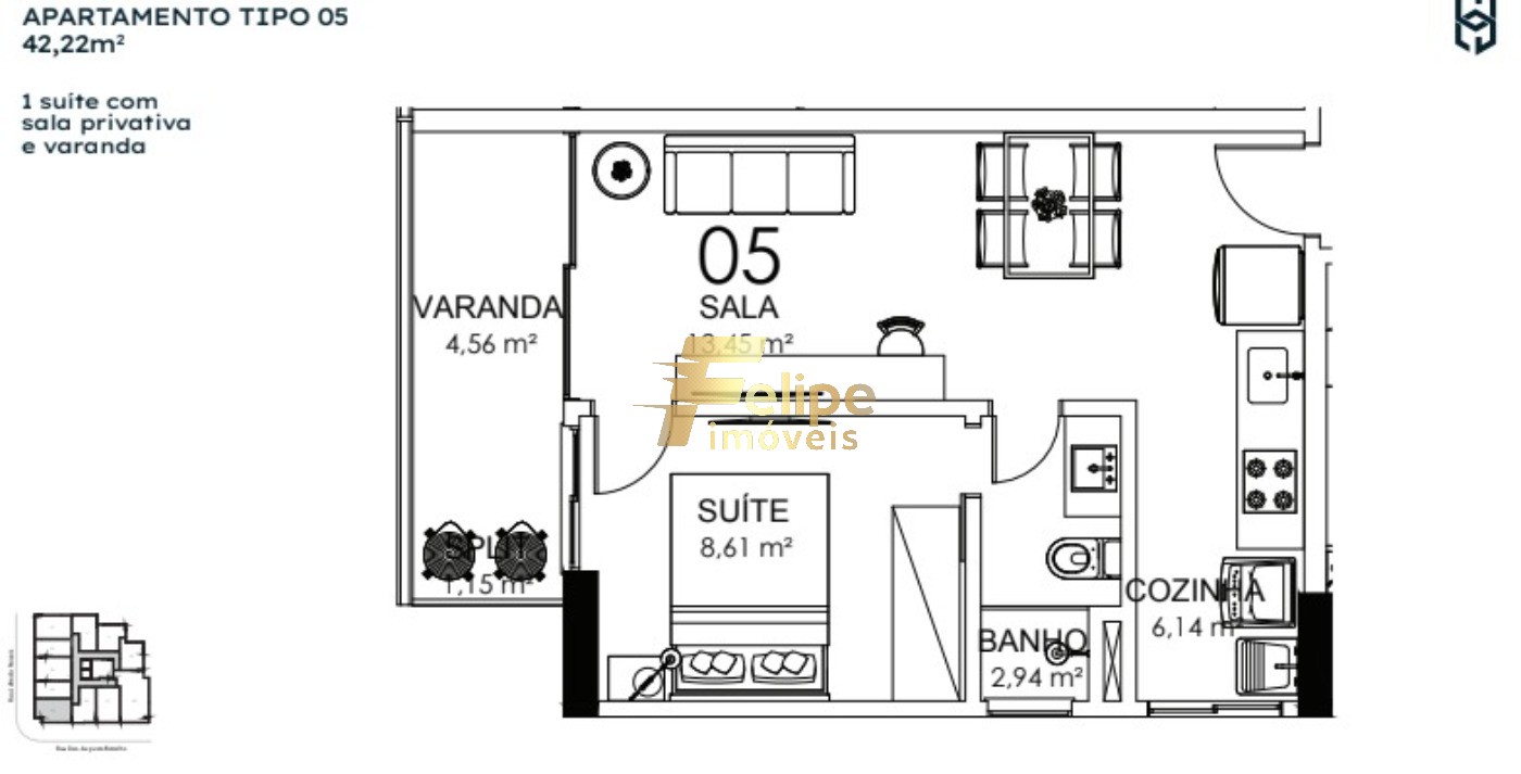 Cobertura, 2 quartos, 85 m² - Foto 22