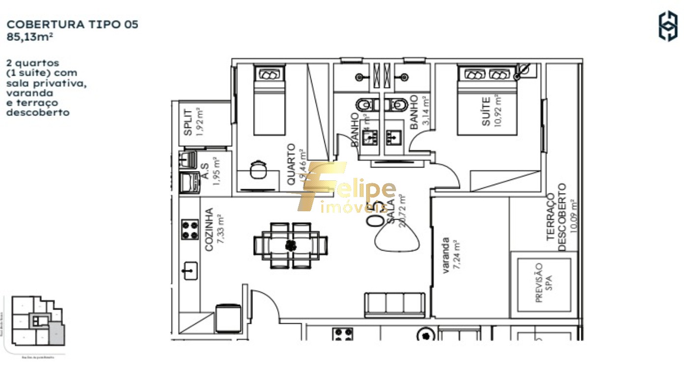 Apartamento, 1 quarto, 42 m² - Foto 3