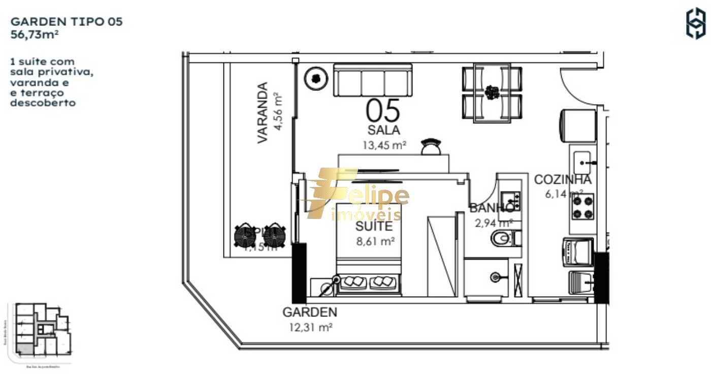 Cobertura, 2 quartos, 85 m² - Foto 10