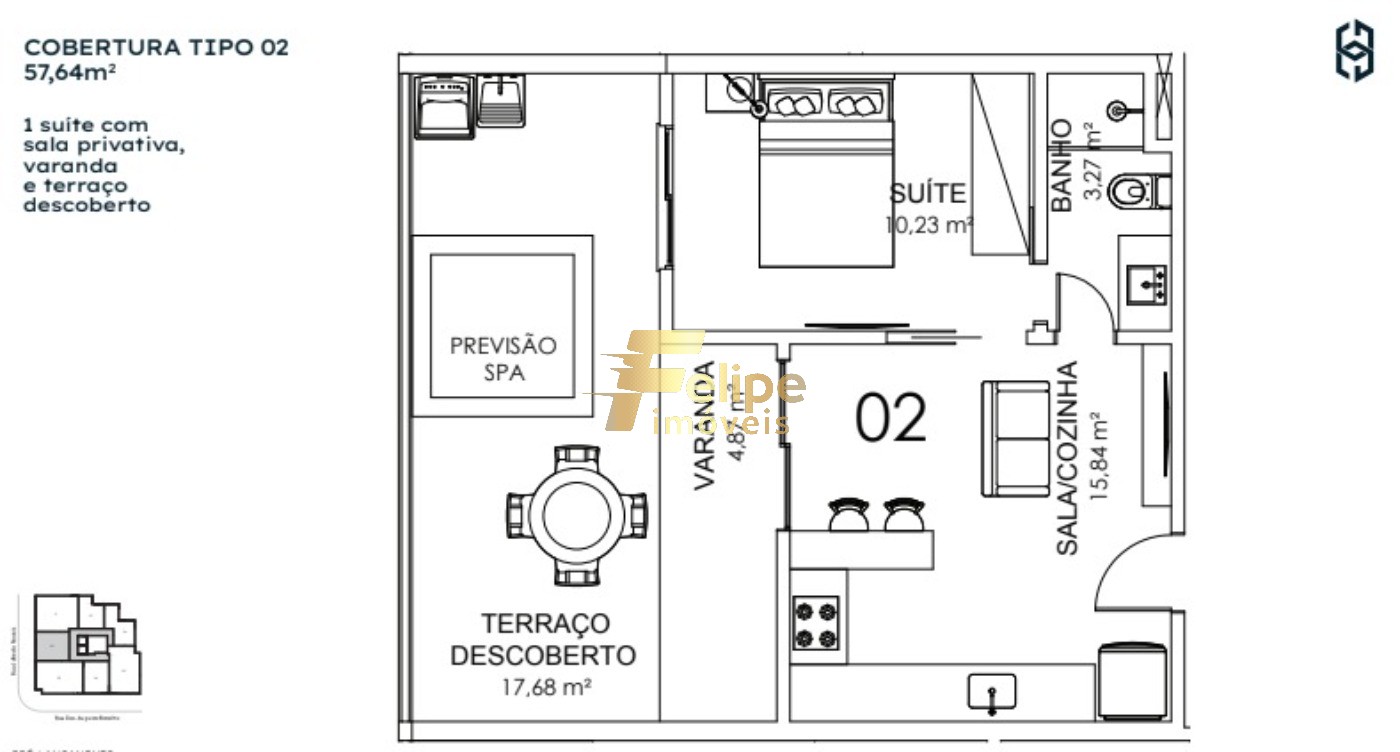 Apartamento, 1 quarto, 42 m² - Foto 6