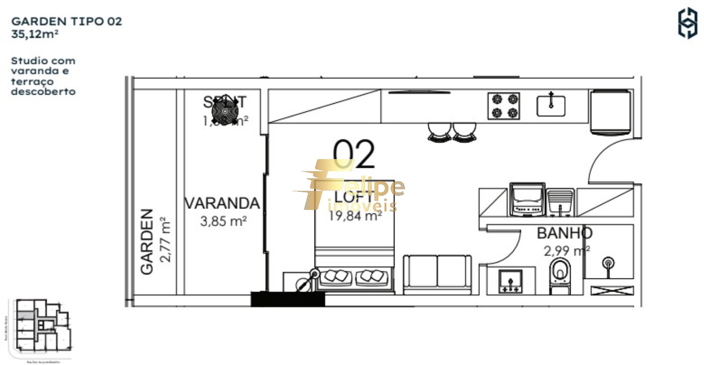 Apartamento, 1 quarto, 42 m² - Foto 13