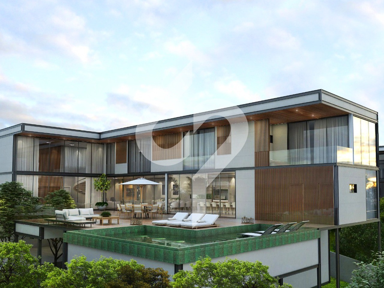Belíssima residência contemporânea à venda no Residencial São Fernando Golf Club