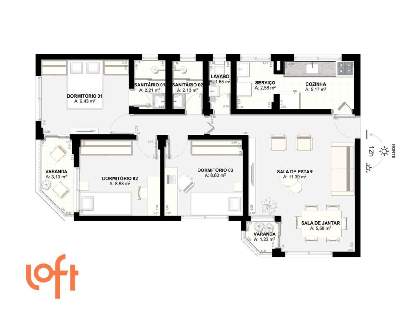 Apartamento à venda com 2 quartos, 78m² - Foto 50