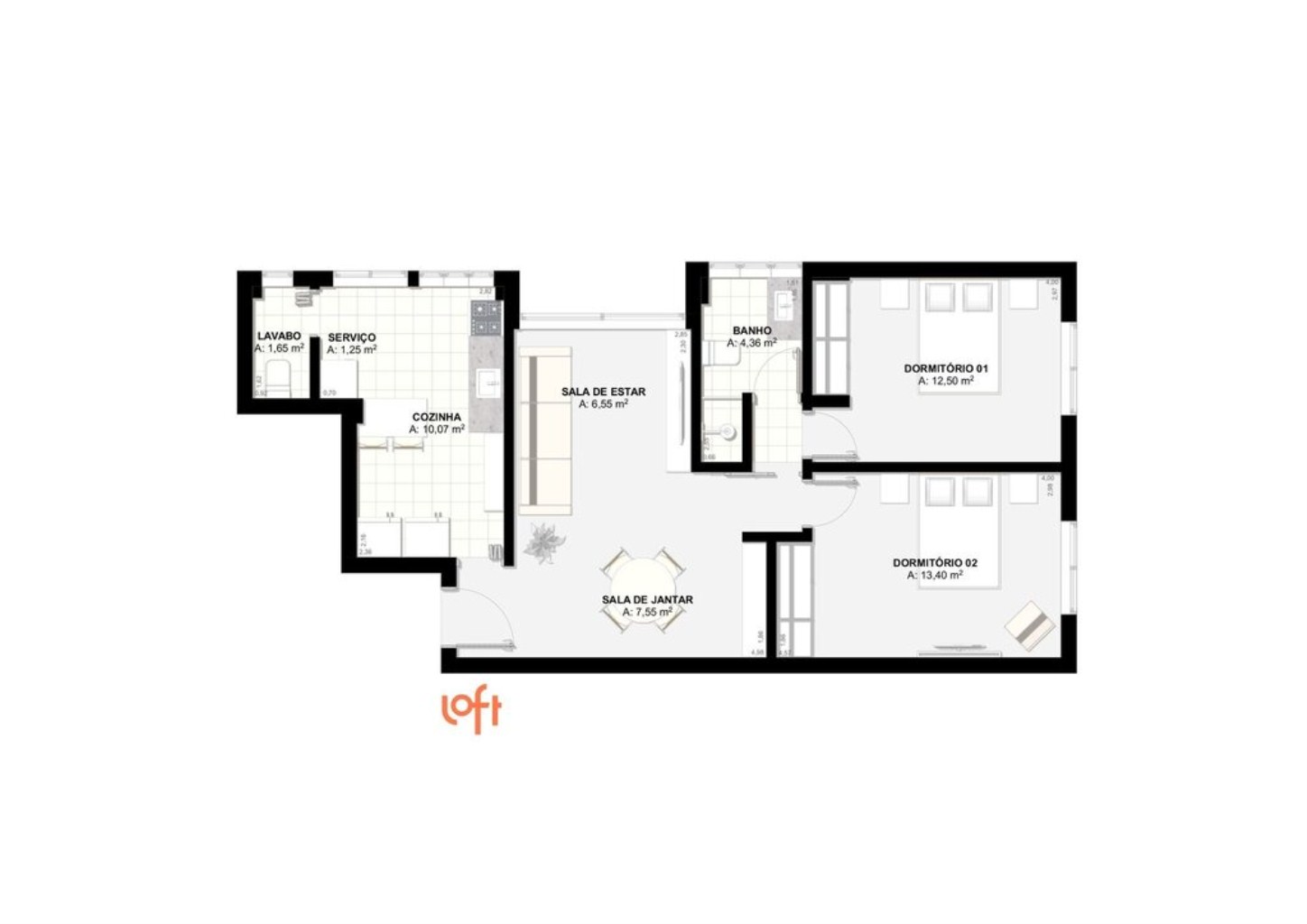 Apartamento à venda com 2 quartos, 74m² - Foto 48