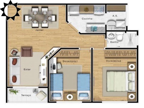 Apartamento à venda com 2 quartos, 84m² - Foto 3