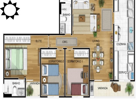 Apartamento à venda com 3 quartos, 90m² - Foto 9