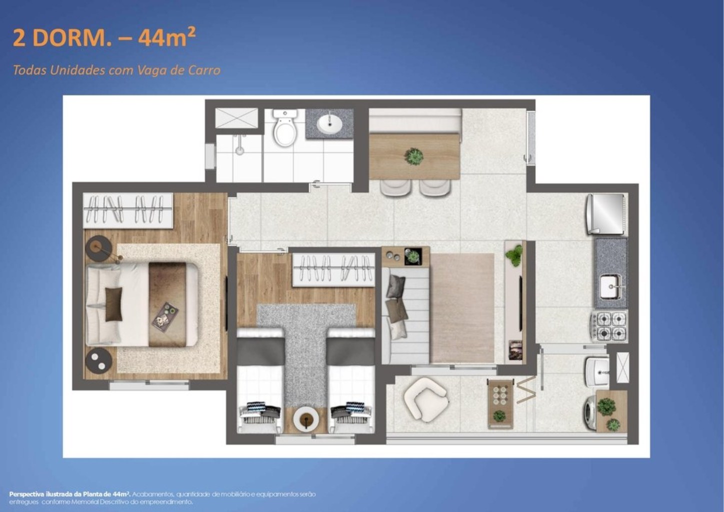 Apartamento à venda com 2 quartos, 44m² - Foto 31